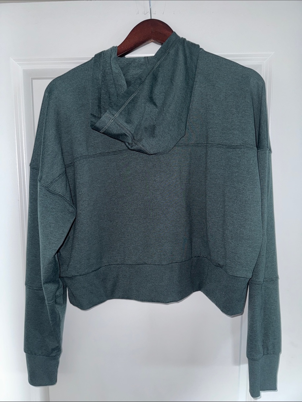 Vuori Half-Zip Hooded Pullover in Deep Green - Picture 2 of 2